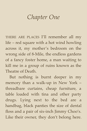 First page of I Am Pilgrim, UK edition
